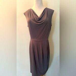 [Calvin Klein] Olive Green Cowl Neck Jersey Dress Sz: 6